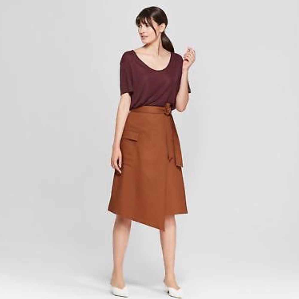 Asymmetrical Wrap Skirt